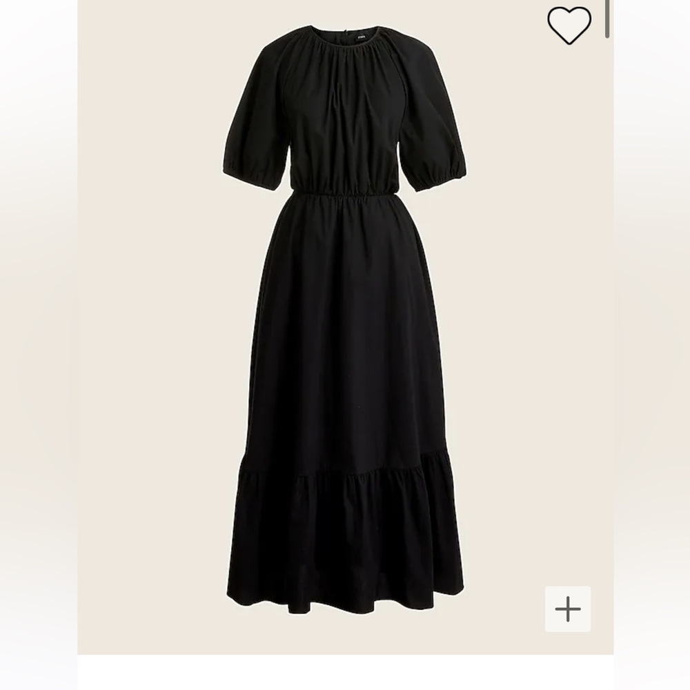 NWOT JCrew side cutout cotton poplin dress